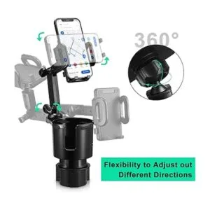 Soporte para taza de automóvil con base ajustable con_4