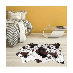 Alfombra de piel sintética de vaca bonita alfombra de_2