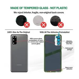 Cubierta trasera de vidrio para Galaxy S20 de repuesto con_4