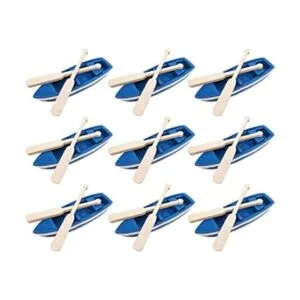 6 juegos de lancha de remos en miniatura mini barco de_1