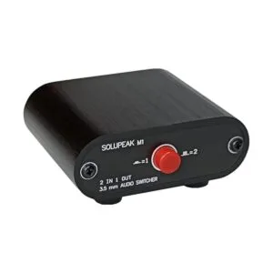 M1 Interruptor de audio estéreo de 0.138 in con salida 2_1