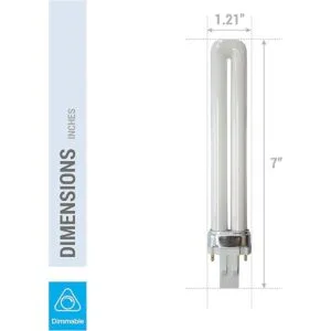 Paquete de 4 bombillas de tubo individual de 13 vatios 2_4