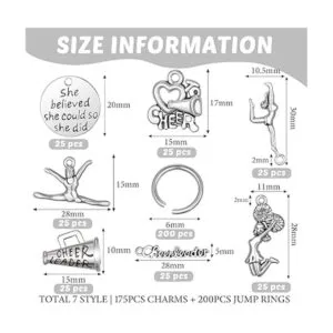 175 dijes de animadora colgantes de gimnasia dije_2