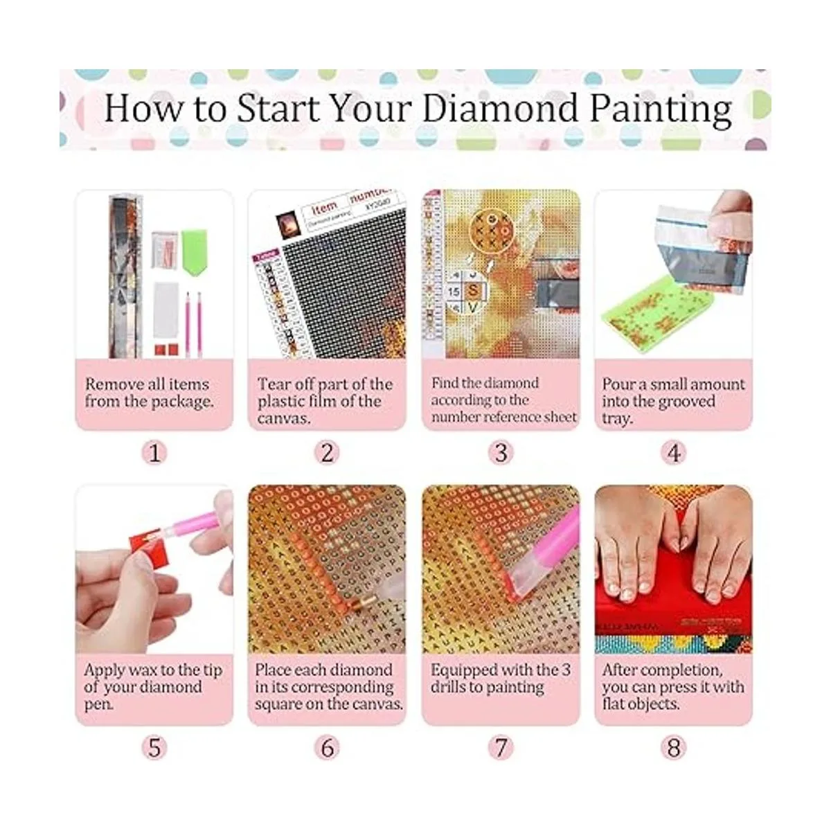 Kits de pintura de diamantes de Jesús para adultos_6