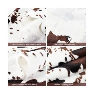 Alfombra de piel sintética de vaca bonita alfombra de_6