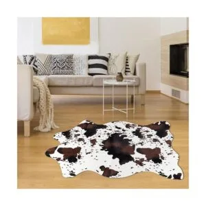 Alfombra de piel sintética de vaca bonita alfombra de_4
