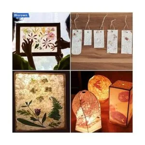 Worown Pantalla de madera para hacer papel de 5 tamaños_6