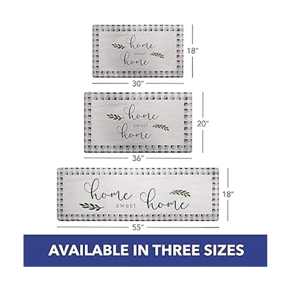 Tapete CozyLiving de cuadros blancos y negros_5