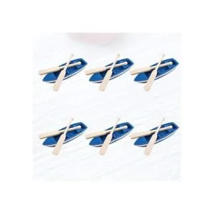 6 juegos de lancha de remos en miniatura mini barco de_3