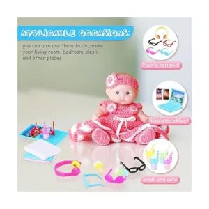 20 piezas de accesorios de casa de muñecas accesorios de_3