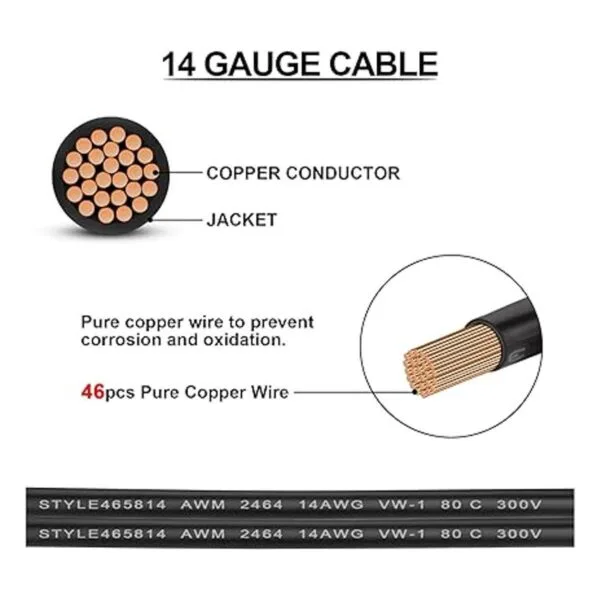 iGreely Cable de extensión de 0.315 in DC 8020 compatible_3