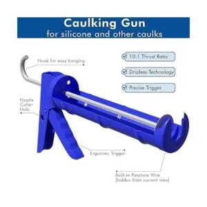 Sellador de silicona transparente de calafateo kit de_3