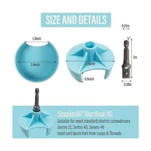 Adaptador de máquina de tejer accesorio de taladro para_4