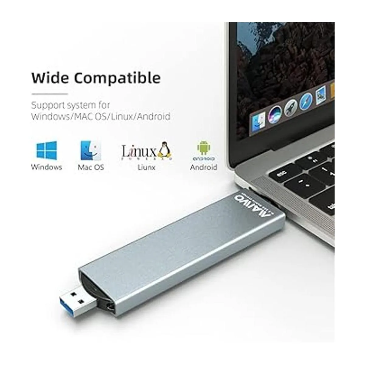 MAIWO Adaptador de caja SSD M.2 USB C USB 3.2 a M.2_6