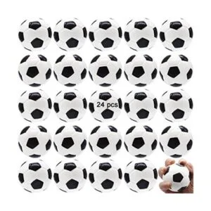 Paquete de 24 mini bolas deportivas de espuma fútbol de_1