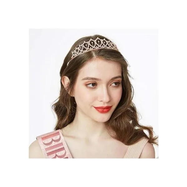 Kit de tiara de perra de cumpleaños y diamantes de_5