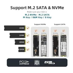 MAIWO Adaptador de caja SSD M.2 USB C USB 3.2 a M.2_3