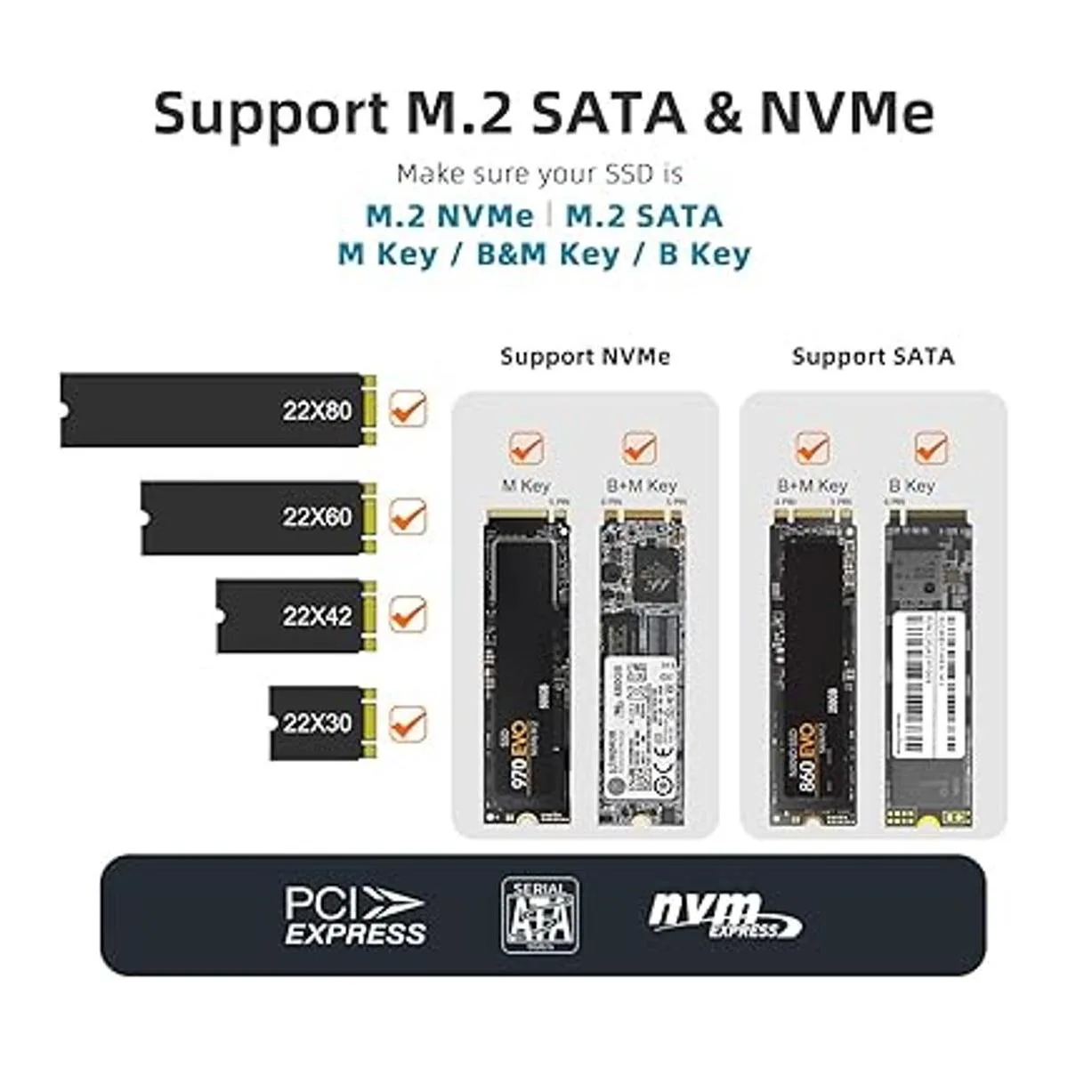MAIWO Adaptador de caja SSD M.2 USB C USB 3.2 a M.2_3