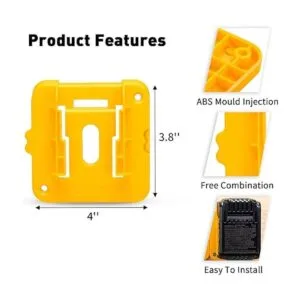 6 paquetes de soporte de batería para batería Dewalt de 20_2