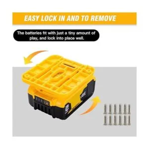 6 paquetes de soporte de batería para batería Dewalt de 20_5