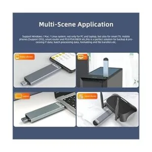 MAIWO Adaptador de caja SSD M.2 USB C USB 3.2 a M.2_5