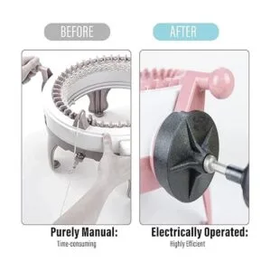 Adaptador de máquina de tejer accesorio de taladro para_2