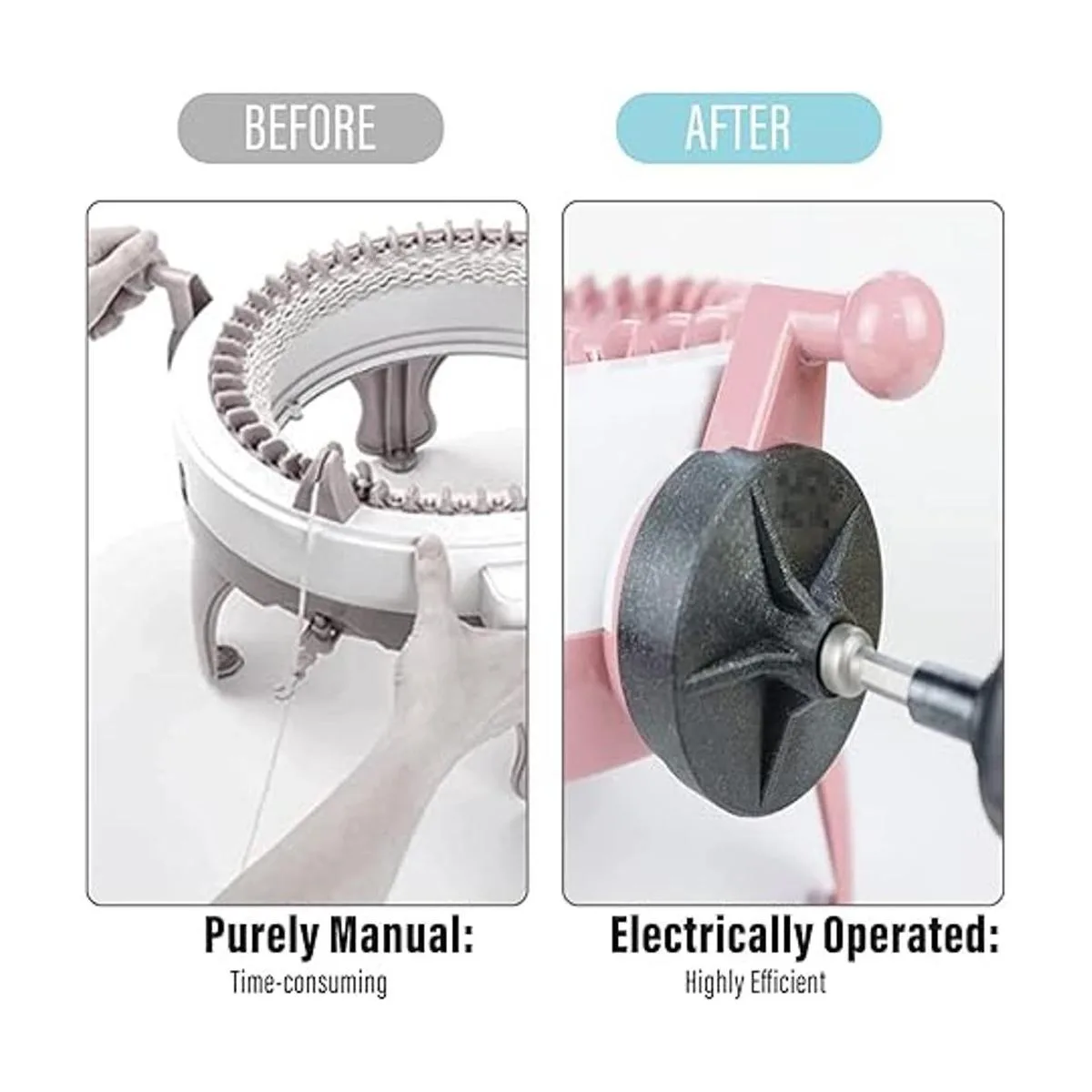 Adaptador de máquina de tejer accesorio de taladro para_2