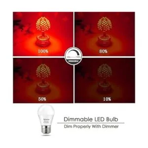 Bombilla LED roja regulable equivalente a 40 W bombillas_3