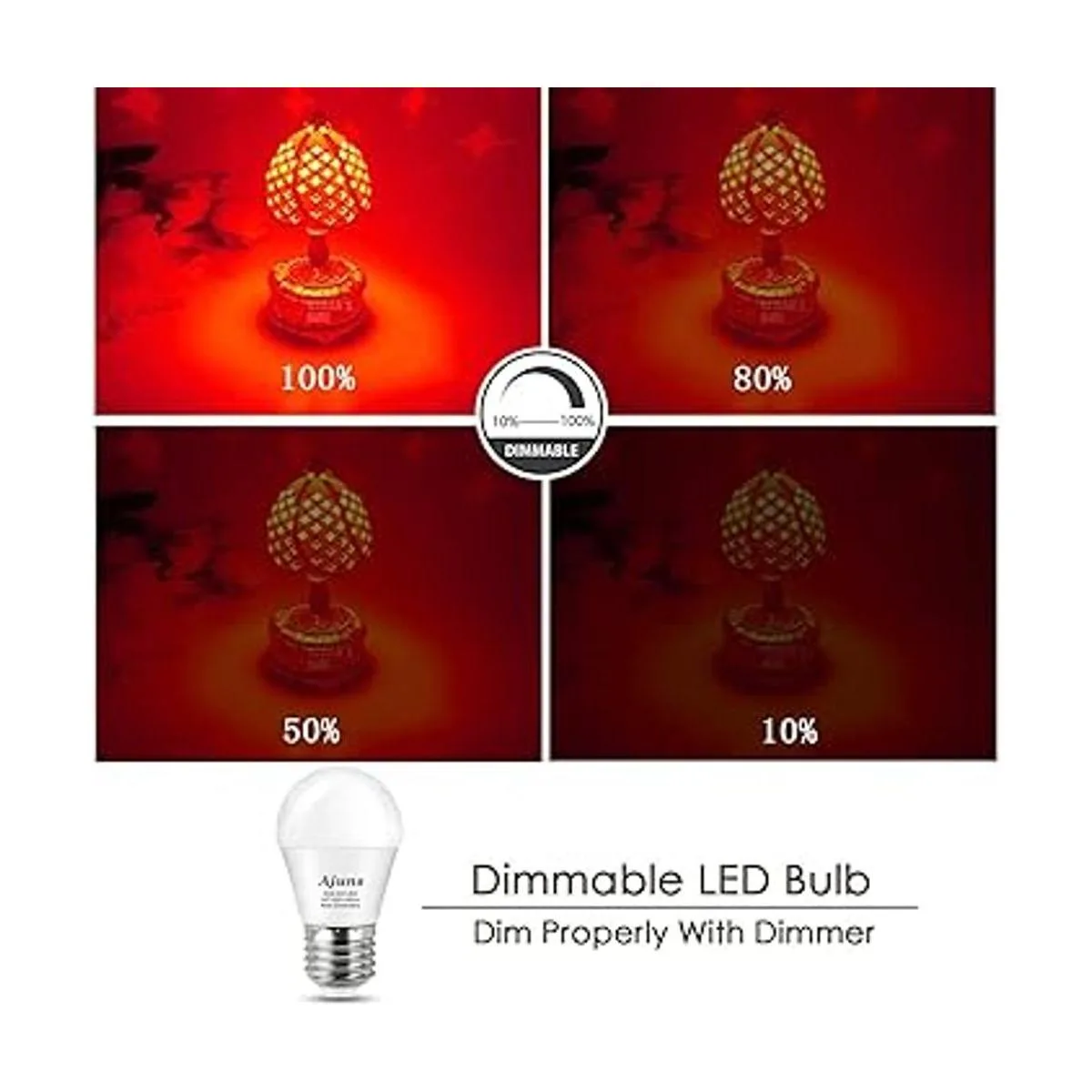 Bombilla LED roja regulable equivalente a 40 W bombillas_3