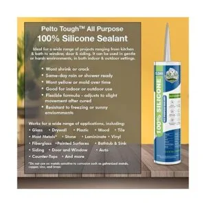 Sellador de silicona transparente de calafateo kit de_2