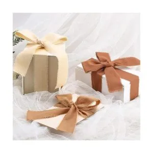 Keypan Cinta marrón para envolver regalos cintas de_5