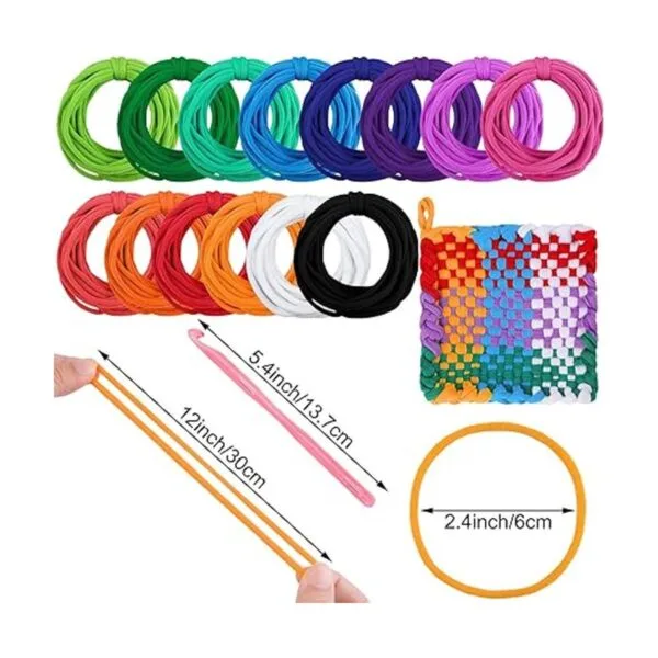 Aodaer 288 piezas de bucles para agarrar bucles elásticos_2