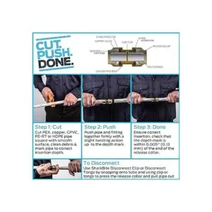 SharkBite Codo de 90 grados de 12 pulgada con ventilación_5