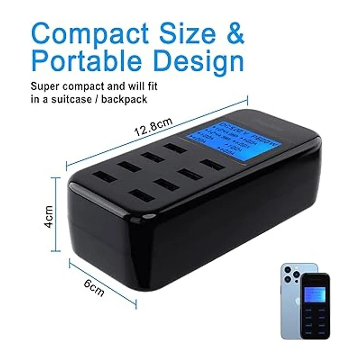 Estación de carga USB concentrador de carga USB de 60 W y_4