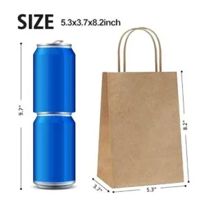 REMTAP Bolsas de regalo de papel de 5.3 x 3.7 x 8.2_2