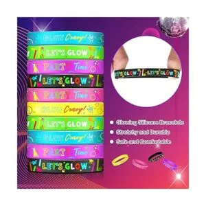 Paquete de 36 pulseras que brillan en la oscuridad_3