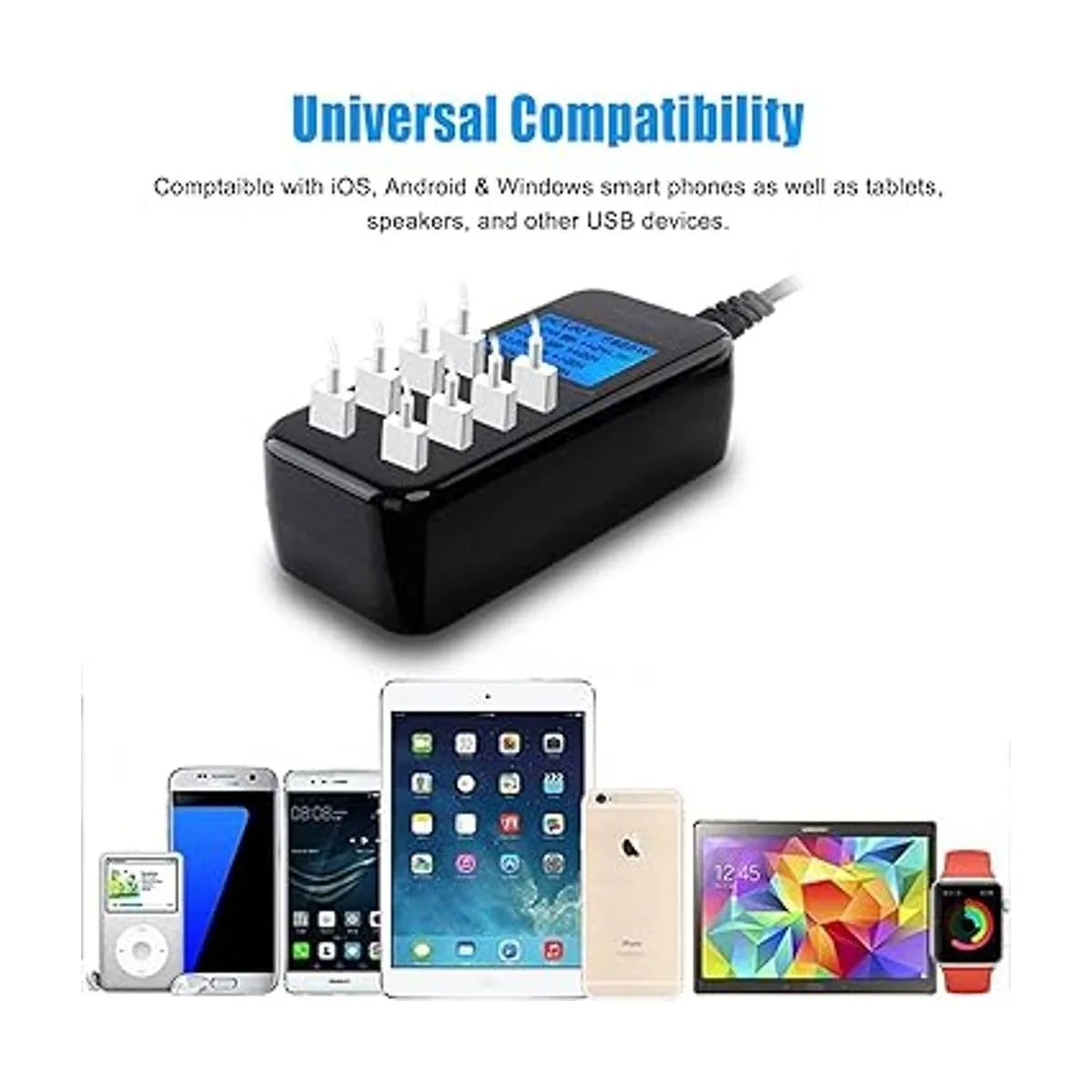 Estación de carga USB concentrador de carga USB de 60 W y_5