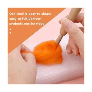 Lana Roving Bulk Hilo grueso de lana de 8.82 onzas_5