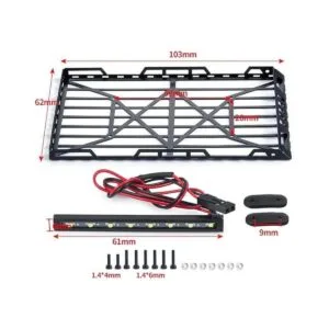 RCHub Portaequipajes y focos de acero inoxidable para_5