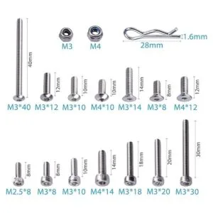 LordHardware 205pcs RC Crawler coche tornillo kit de_2