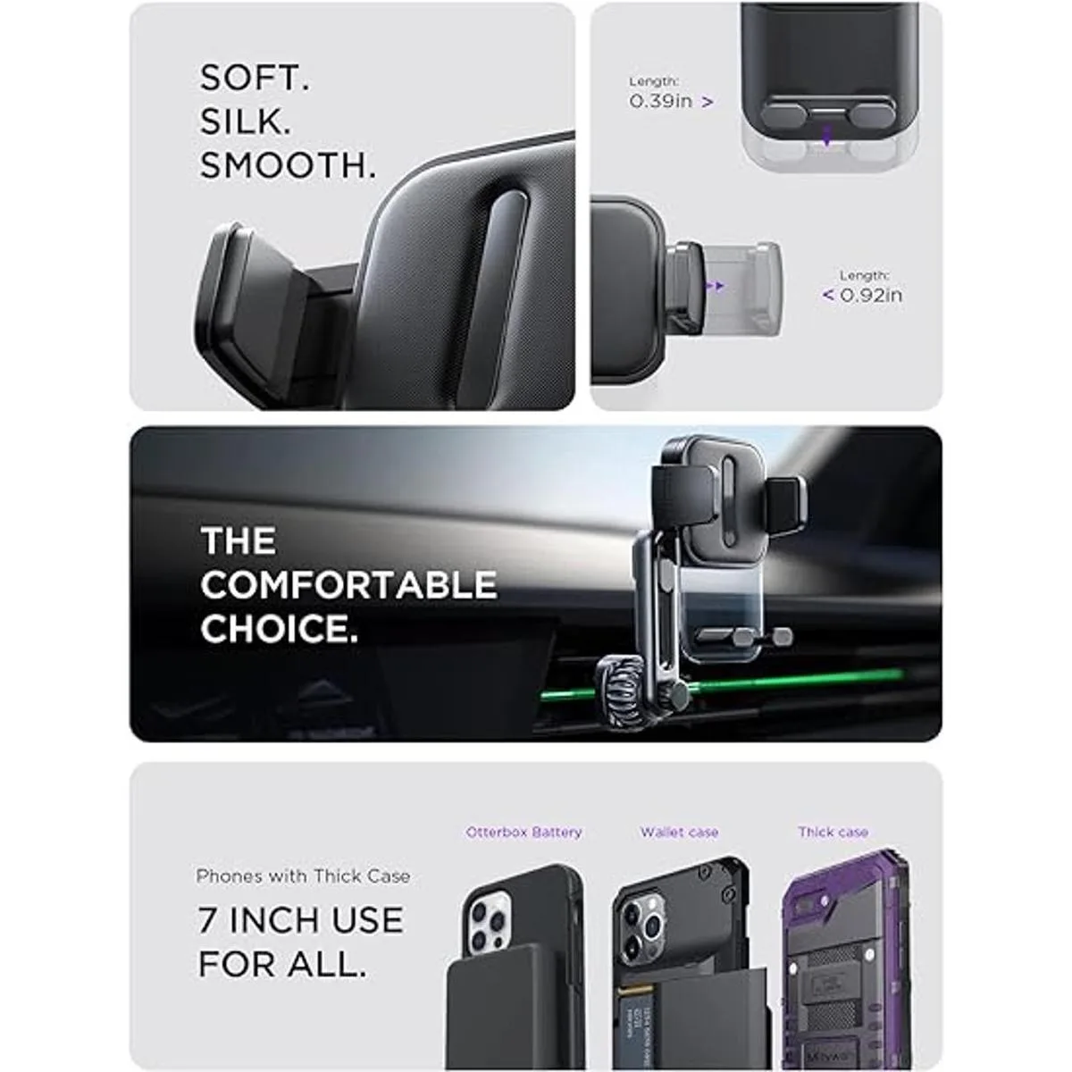 LISEN Soporte universal para teléfono de ventilación para_2