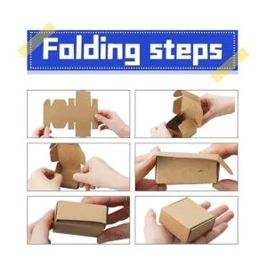 BadenBach 100 mini cajas de regalo de papel de estraza de_3