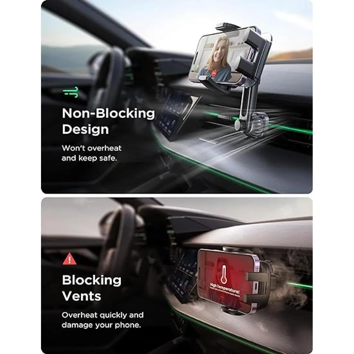 LISEN Soporte universal para teléfono de ventilación para_5