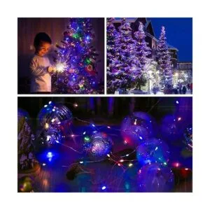 suddus Paquete de 2 tiras de luces solares de 33 pies_5