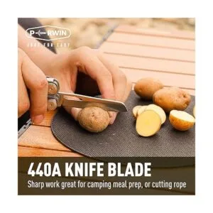 PERWIN Alicates multiherramienta 12 en 1 con mosquetón_3