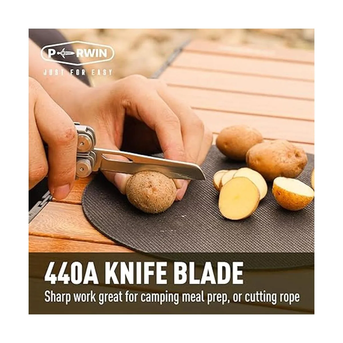 PERWIN Alicates multiherramienta 12 en 1 con mosquetón_3