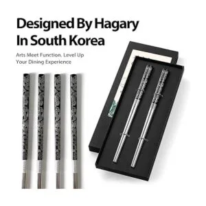 Hagary Dragon Palillos de metal reutilizables diseñados_7