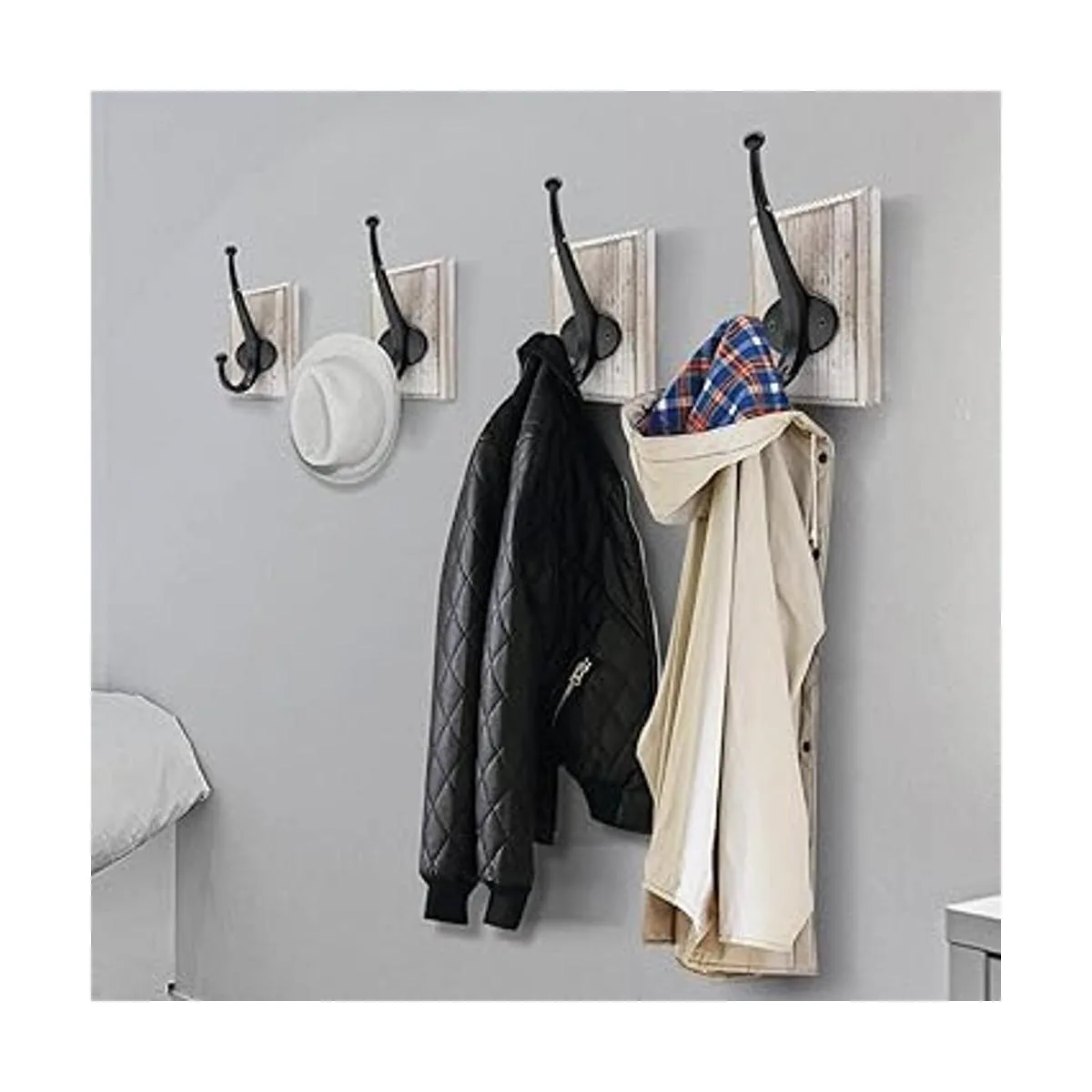 Lomuke Ganchos para toallas para baño montaje en pared_2