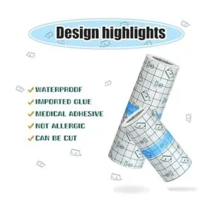 6 rollos de cinta adhesiva transparente elástica_6