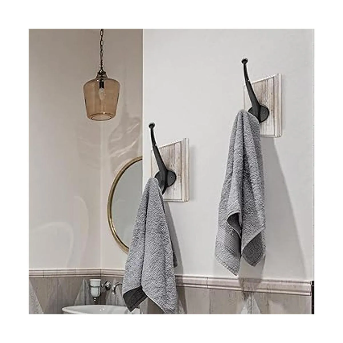 Lomuke Ganchos para toallas para baño montaje en pared_5